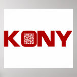 Code visuel Joseph Kony du rouge QR de Kony 2012 Posters
