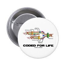 Coded For Life (DNA Replication) Button