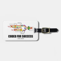 Coded For Success (DNA Replication) Travel Bag Tags