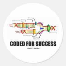 Coded For Success (DNA Replication) Sticker