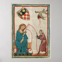 Codex Manesse - Graf Otto von Botenlauben Posterdruck