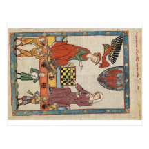 Codex Manesse - Markgraf Otto von Brandenburg Post Postkarte