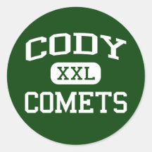 Cody - Comets - High School - Detroit Michigan Round Stickers