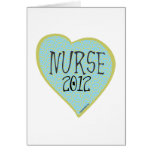 Coeur 2012 d'infirmière cartes de vœux