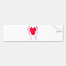 COEUR AMOUR PAIX 1.PNG ADHÉSIF POUR VOITURE