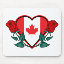Coeur Canada tapis de souris