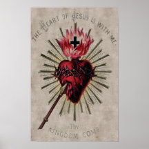 Coeur d'affiche de Jésus