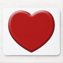 Cœur d'amour rouge valentin tapis de souris