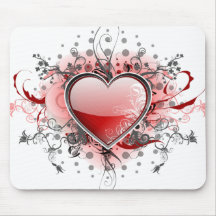 Coeur d'amour - tapis de souris
