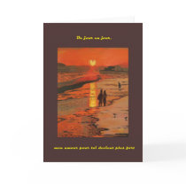 Coeur de Crepuscule carte (Sunset Heart card)
