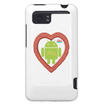 Coeur de Droid d'insecte (amour) gâteau de rose de Coque HTC Vivid/Raider