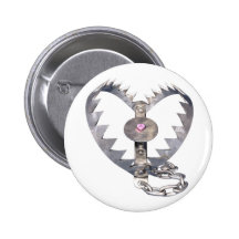 Coeur de piège d'ours badges