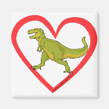 Coeur de T Rex Aimant Pour Réfrigérateur