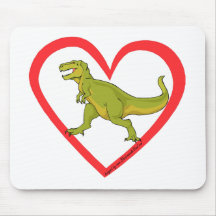 Coeur de T Rex Tapis De Souris