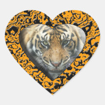 Coeur de tigre adhésif