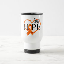 Coeur Décor v2 de papillon d'espoir de Cancer de r Tasse