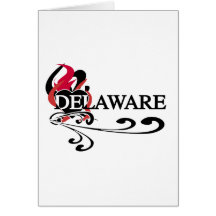 Coeur Delaware du feu Carte De Vœux