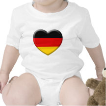 Coeur drapeau Allemand j'aime l'Allemagne T-shirt