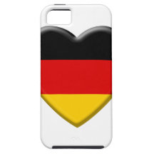 Coeur drapeau j'aime Allemagne Coques iPhone 5