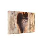 Coeur en bois toile tendue