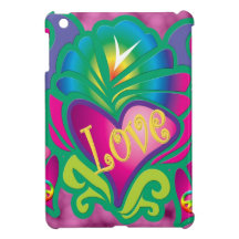 Coeur floral psychédélique