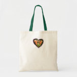 Coeur Fourre-tout de fleur Sac Fourre-tout