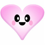 Coeur mignon de Kawaii Valentine Photos En Relief
