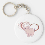 Coeur mignon de porc et de remous porte-clés