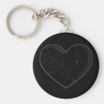 Coeur noir Keychain #1 Porte-clés
