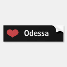Coeur Odessa Autocollants Pour Voiture