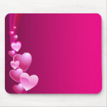 coeur rose tapis de souris