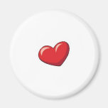 Coeur rouge aimant
