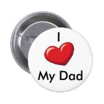 Coeur rouge badge avec épingle