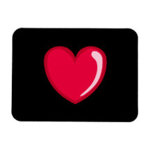 Coeur rouge magnet souple