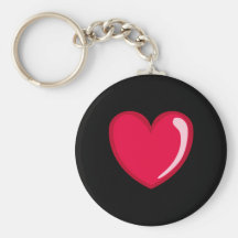 Coeur rouge porte-clé
