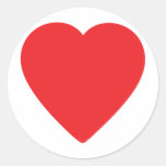 coeur rouge un autocollants