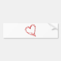 coeur ruisselant adhésif pour voiture