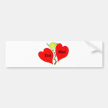 COEUR TOI ET MOI 2.png Adhésif Pour Voiture