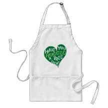 Coeur vert (étreignez un arbre) tabliers