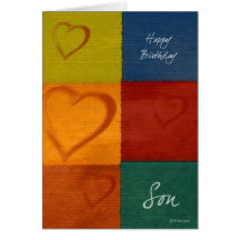 Coeurs-BDSon de patchwork Cartes De Vœux