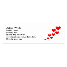 Coeurs Cartes De Visite Personnelles