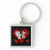 Coeurs d'amour - porte-clefs