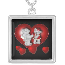 Coeurs d'amour - collier personnalisé