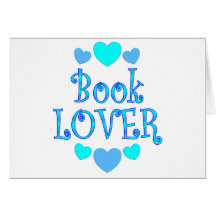 Coeurs d'amoureux des livres carte de vœux