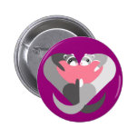 Coeurs de bouton de furets pin's