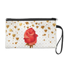 Coeurs d'or d'amour et partie nuptiale de rose dragonnes