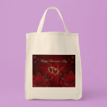 Coeurs d'or de heureuse Sainte-Valentin sacs