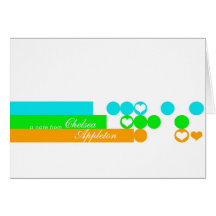 Coeurs et cartes pour notes de rayures