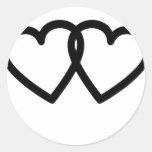 coeurs noirs adhésifs