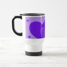 Coeurs pourpres tasse